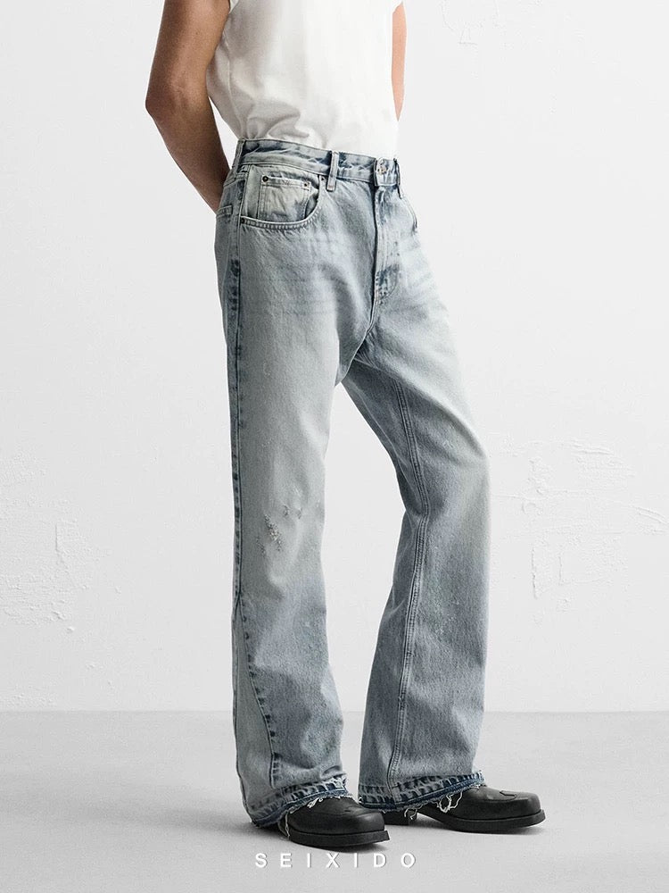 P CLUB - FLARED JEANS